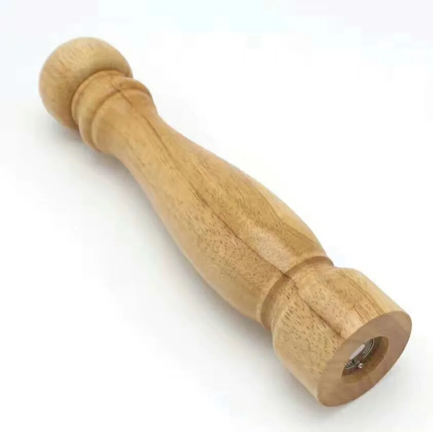 
6 Inch High Quality Wholesale Manual Original Wood Salt And Pepper Mill Grinder Set 