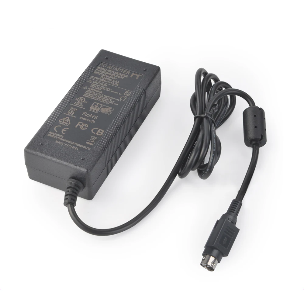 3pin 240 100v to 24v 2.5a ac adapter for laptop with ul fcc ce gs official approvals