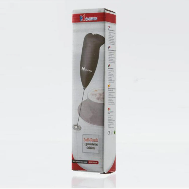 Cheap Wholesale Stainless Steel Battery Operated Electric Coffee Mixer Hand Milk Frother Blender