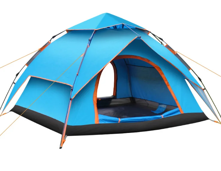 
Camping Waterproof Tent 3-4 Person Fully Automatic Double Layer Outdoor Tent 