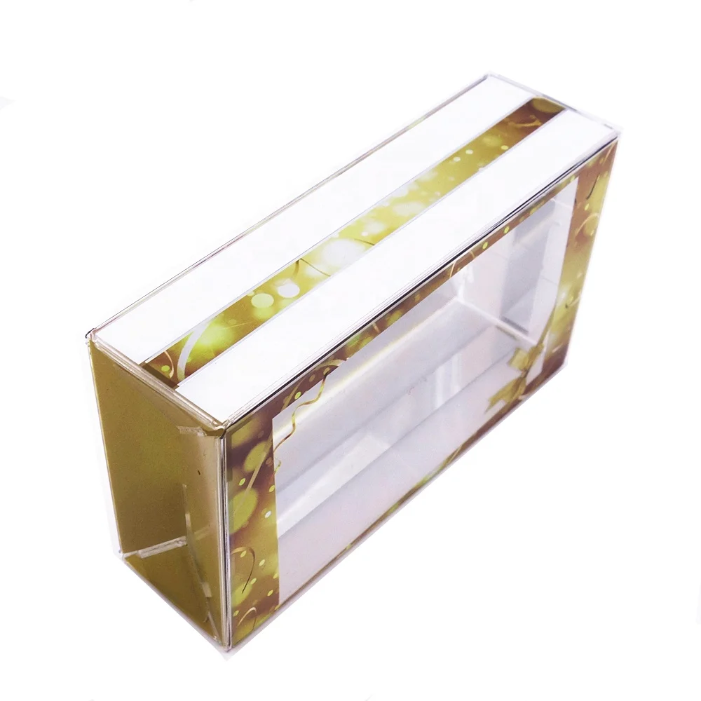 
PVC Clear Perfume Gift Fold Printed Small Clear Plastic Packaging Boxes 