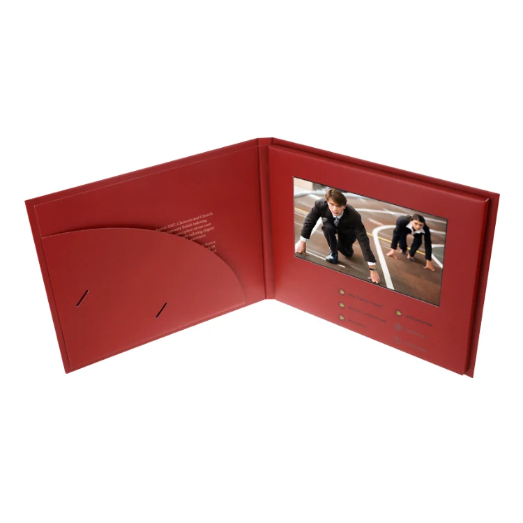 Китай мануфактура 320*240 ЖК-видеокарта usb цифровой плеер поздравительные открытки дешевый буклет