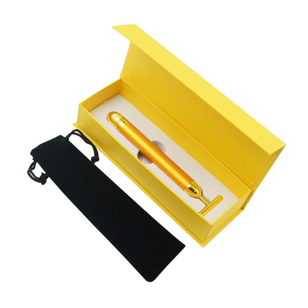 New Arrival 24K Gold Face Lift Energy Beauty Bar Household Wrinkle Removal Skin Tightening Vibration Massager