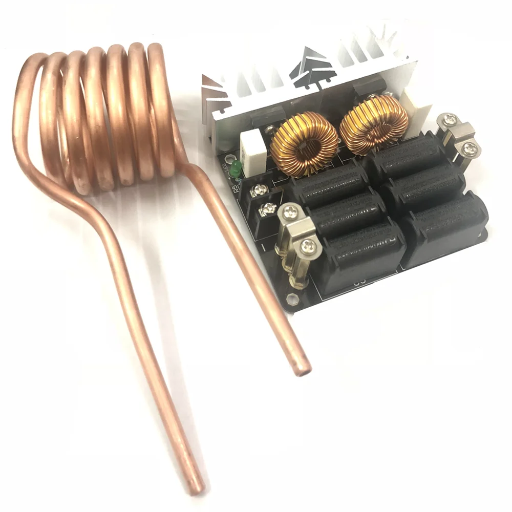 Низковольтная индукционная нагревательная плата ZVS 12-48 В 20A 1000 Вт высокочастотный модуль индукционной нагревательной