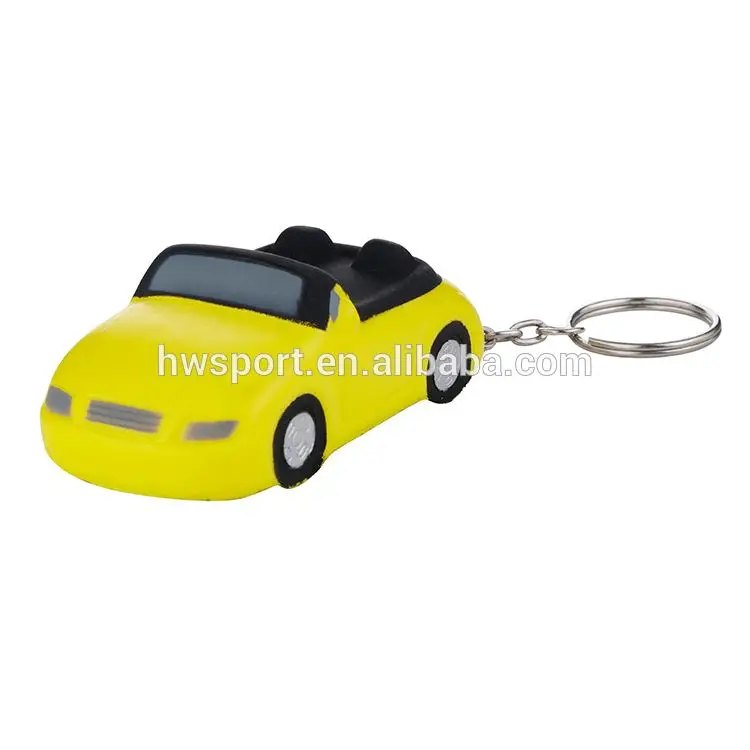 Hot Selling Custom Cow Shape Releaser Logo Printed PU Foam Stress Ball Keychain Promotional Animal Key Rings