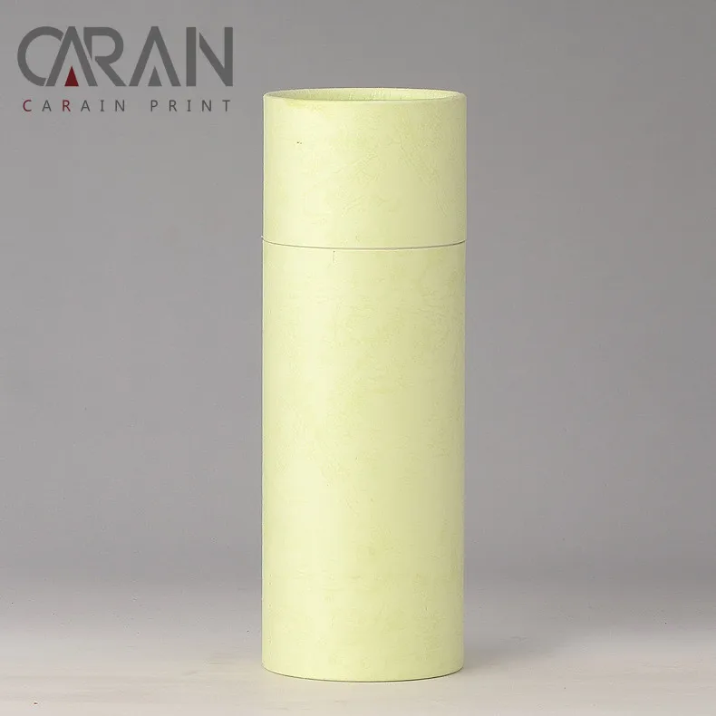 
Color printed black matte round 500ml bottle package paper tube 
