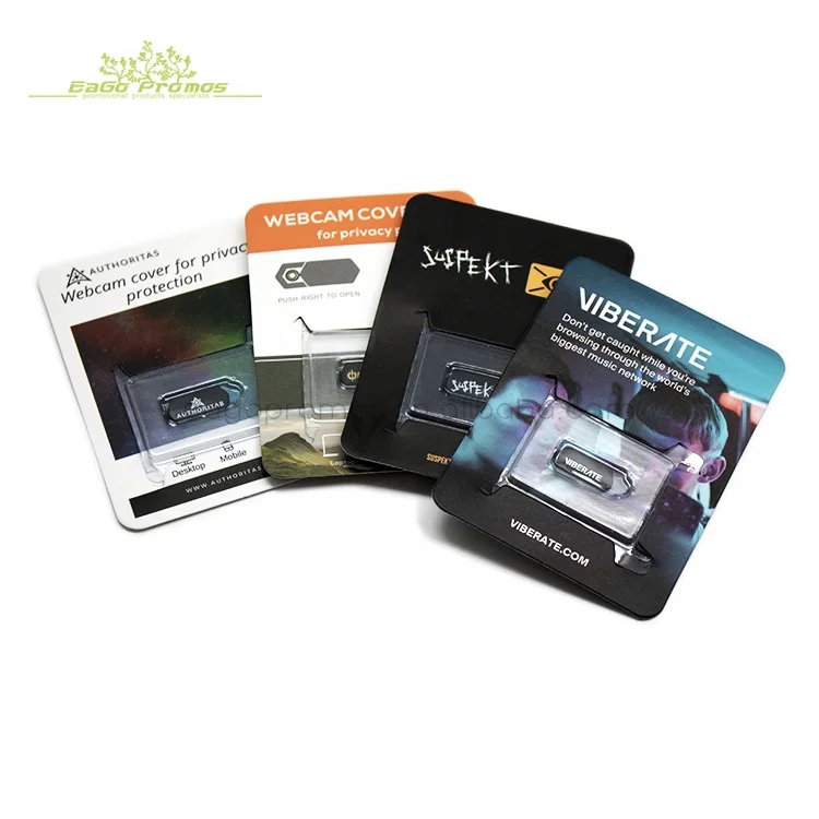 Лидер продаж 2019 тонкая крышка для веб-камеры Eago ползунок защита ноутбука онлайн-защита с напечатанным логотипом и картонным