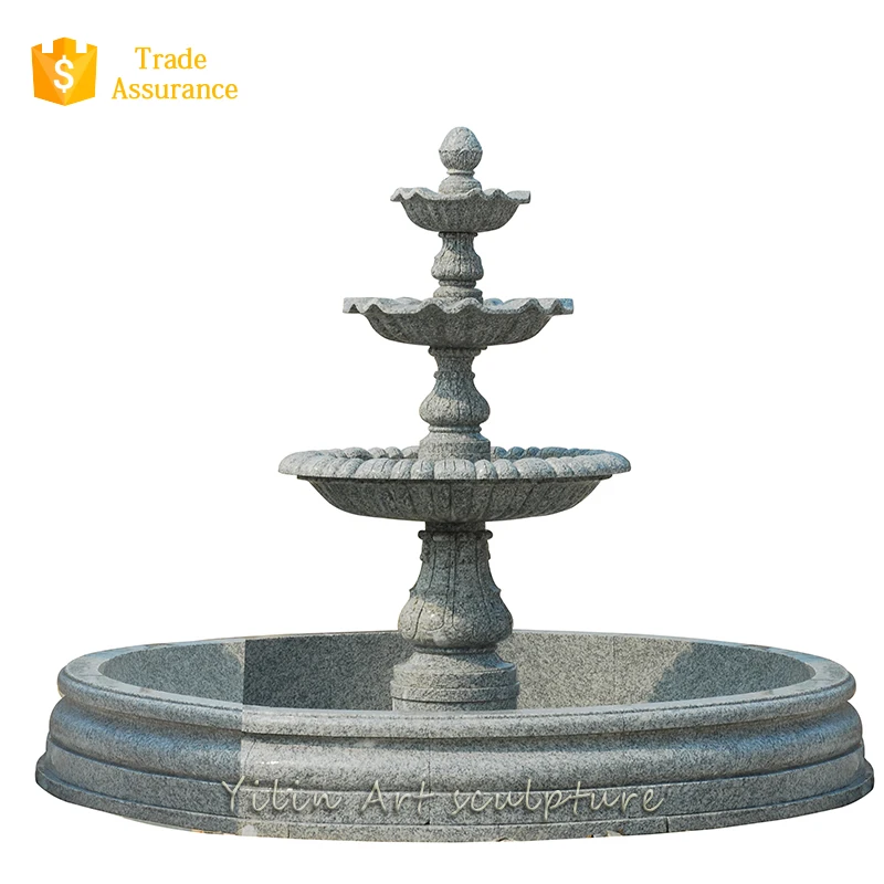 Decorative natural garden marble woman fountain