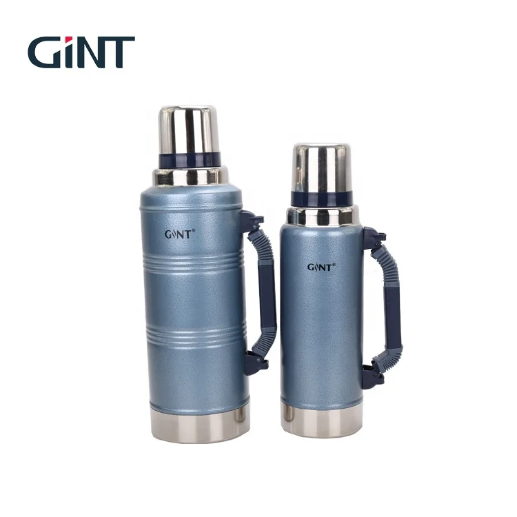 
GINT 2021 1.25L camping stainless steel vacuum flask Double Wall with lid for outdoor 