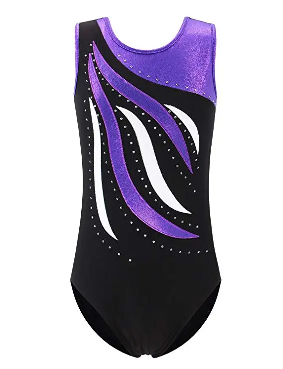 
Leotard Girl Gymnastics Toddler Sparkle Embroidery Tank Biketards One Piece 
