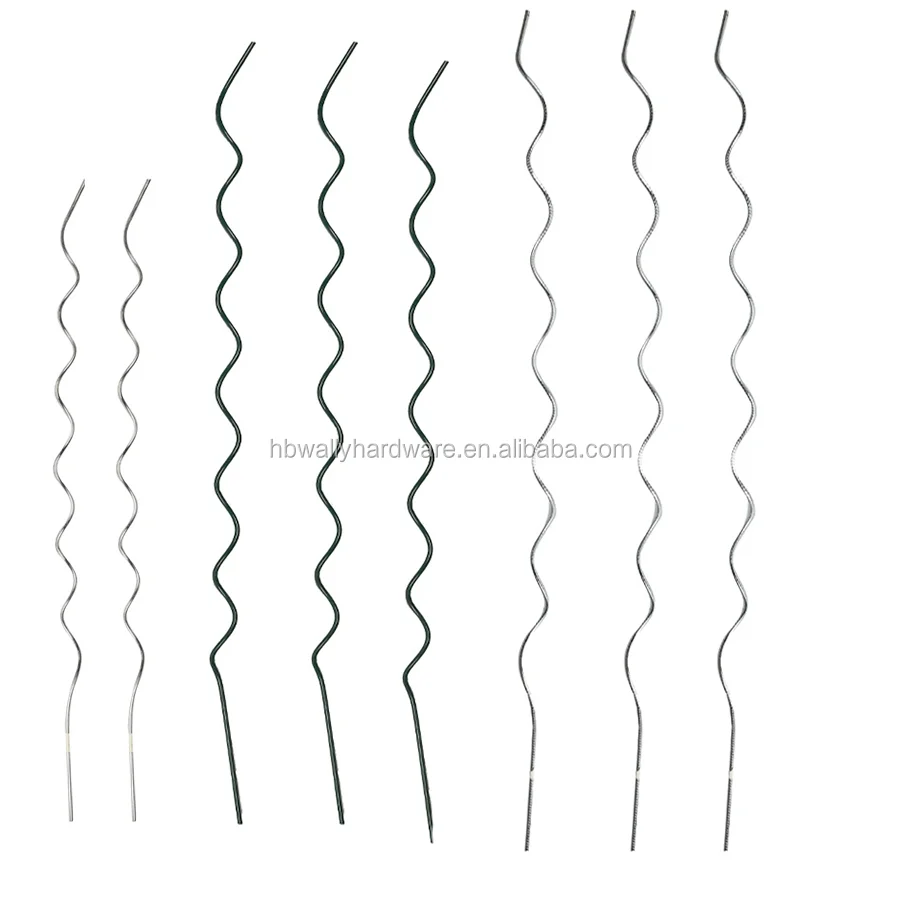 1.8m length 6mm diameter galvanized tomato spiral rod tomato spiral stick tomato Made in China