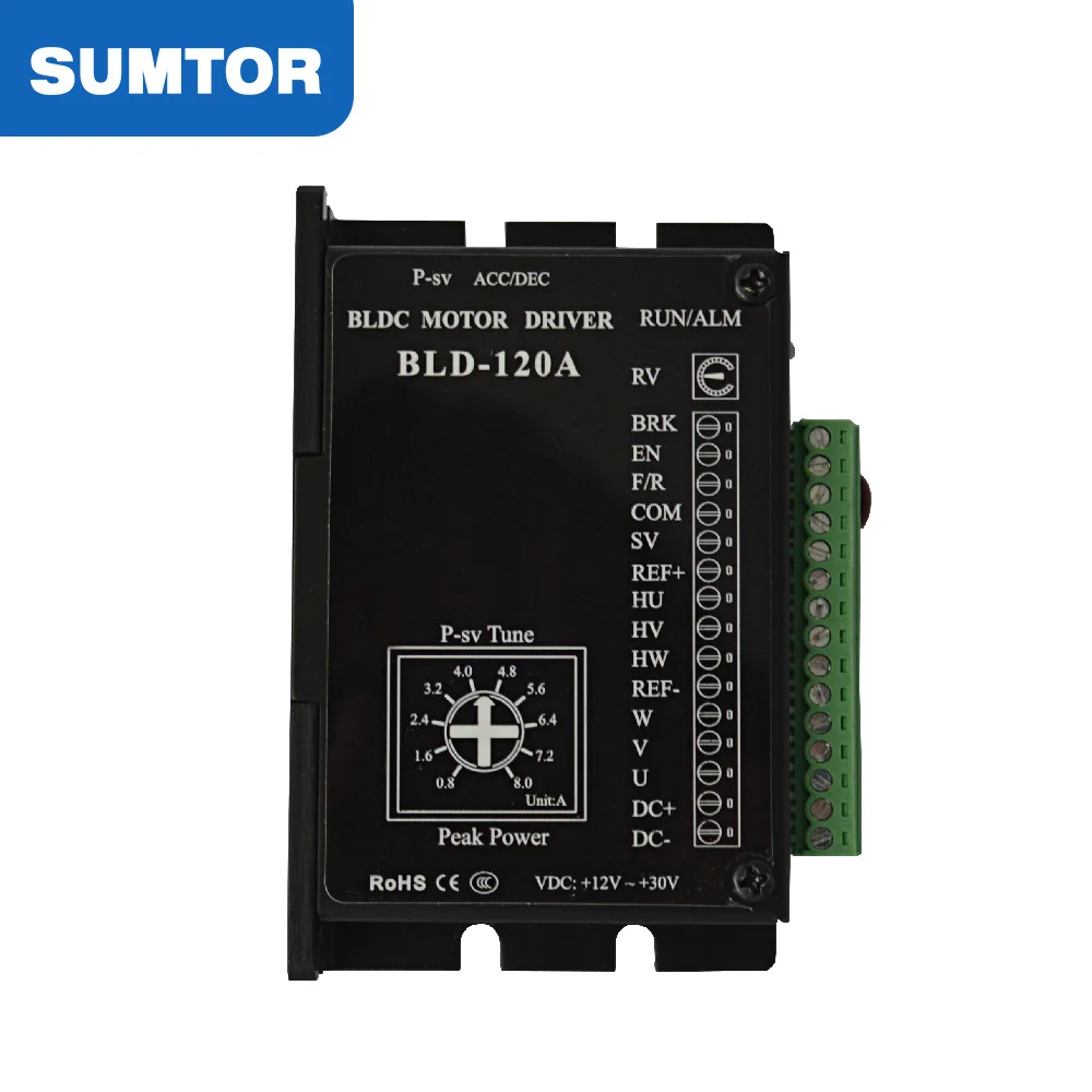 bld-120a 120 Вт 12 ~ 30 В безщеточный драйвер двигателя постоянного тока 57bldc для трехфазного 24