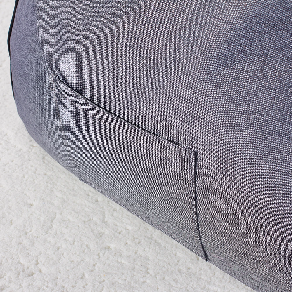 Бассейн Патио сад мешок для фасоли мебель шезлонг Grey Lounge ткань на открытом воздухе современные шезлонги уличная мебель