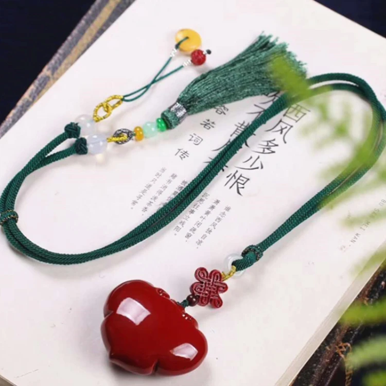 gemstone jewelry natural coral pendant necklace with cinnabar/amber for women custom name necklace