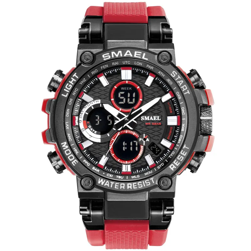 
SMAEL Manufacturer Wholesale New Product 1803 Sport 50M Resistant Electronic Sport Wrist Watch 
