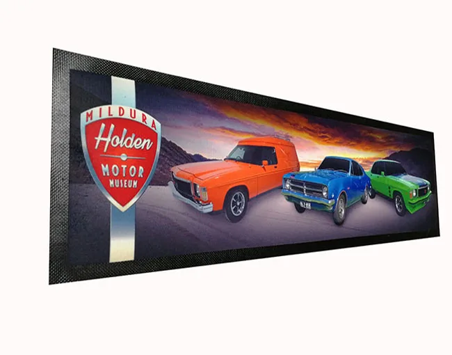 Индивидуальные Sedex 4 столба AB Inbev продвижение фирменный логотип нитрил бар бегун и бар мат, нетканый материал бар бегун