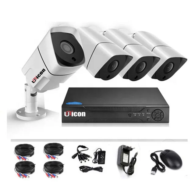 H.264 Linux 4CH 1080P Cheap CCTV AHD Security Camera DVR Recording Kit