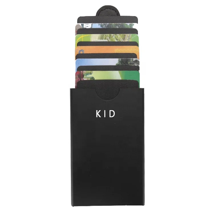 ISO men leather RFID business credit card holder distributor