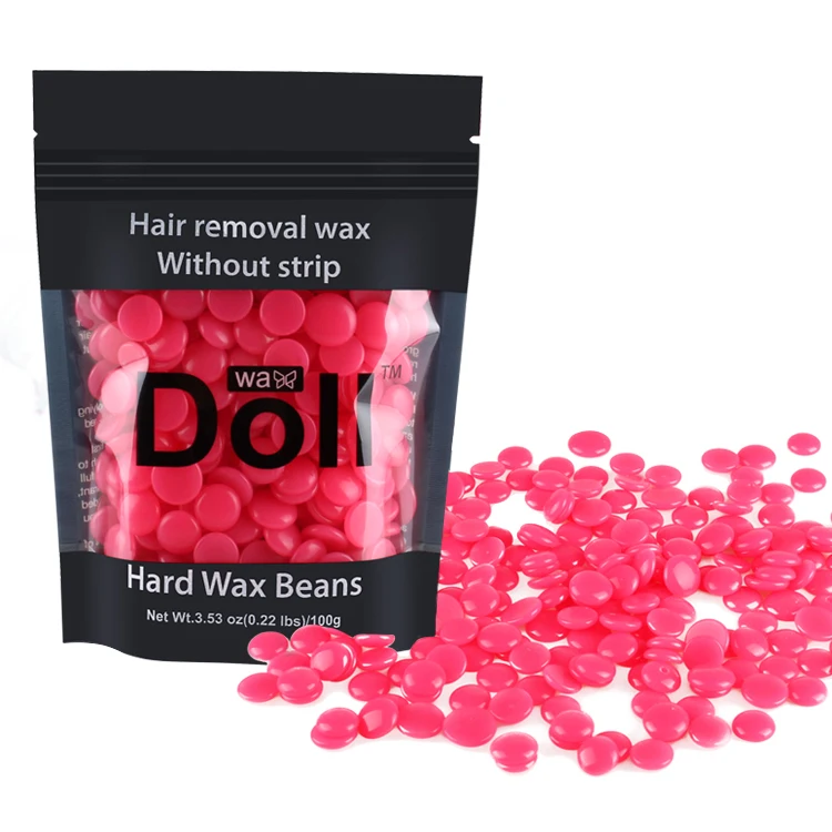 Кукла воск горячая распродажа 100 г твердый воск бобы для удаления волос эластичный бразильский твердый воск для депиляции