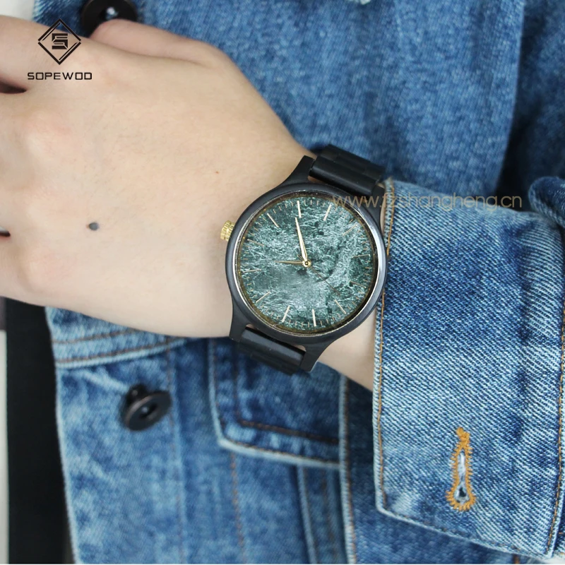 high quality luxury wood watch Sopewod hot sales custom logo men wood watch
