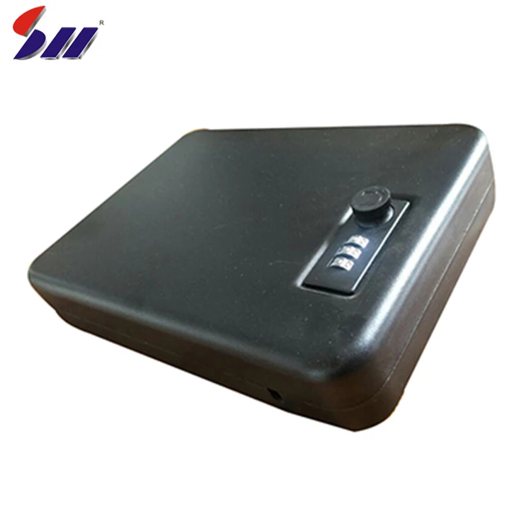 240*165*54 мм матовый черный холодной прокатки сталь безопасности офис комбинации замок портативный пистолет Сейф Коробка