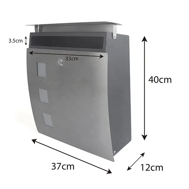 Metal Colored Drop Parcel Box Secure Mailbox