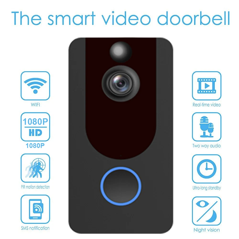 1080P Smart Home video wireless  smart Doorbell Camera Night Vision Wifi Doorbell Wireless Video Phone