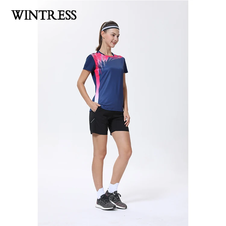 New arrivals unisex plain outdoor sport t-shirt men color combination badminton t shirt