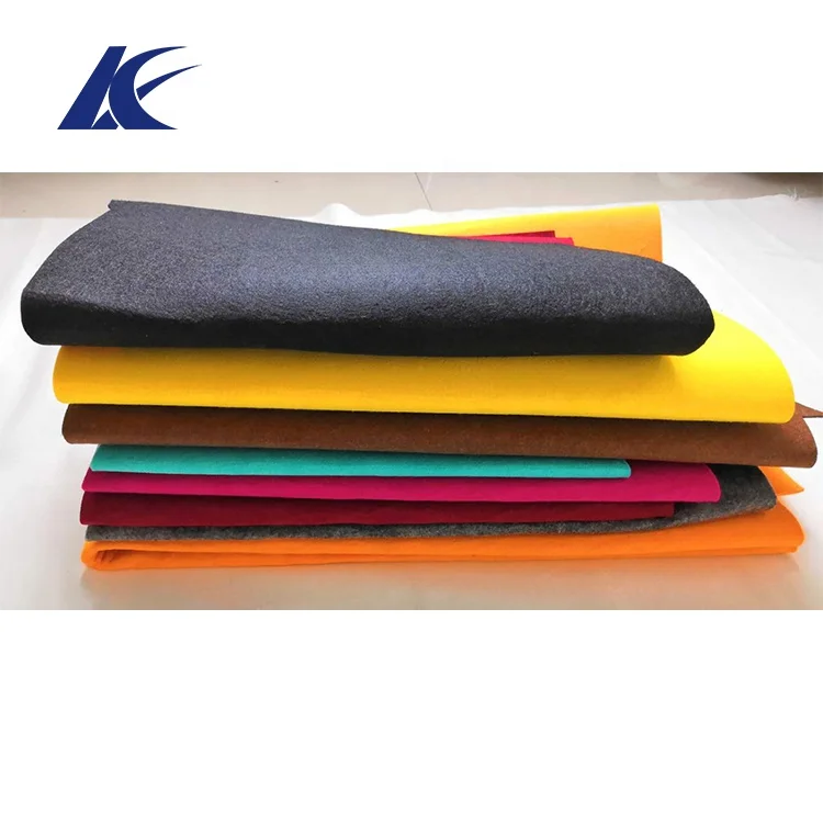 Цветная полиэфирная войлочная ткань, термостойкая полиэфирная ткань, шерстяная войлочная ткань