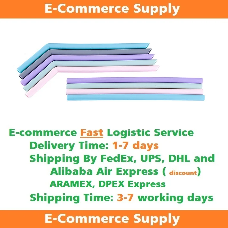 ST03 Custom Portable Reusable Folding Foldable Eco Friendly Silicone Bubble Milk Tea Coffee Cups Collapsible Drinking Straw Set