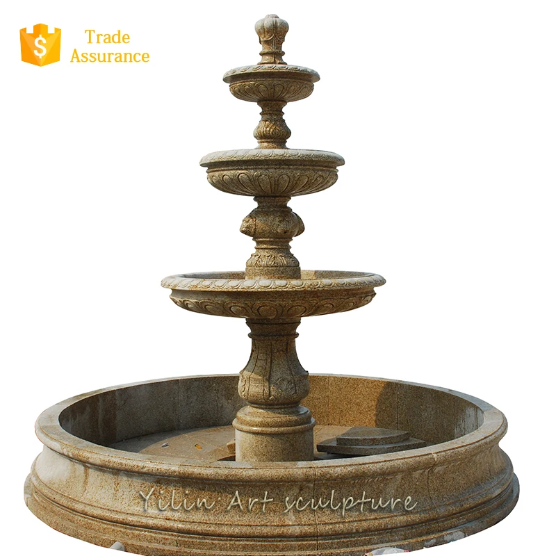 Decorative natural garden marble woman fountain
