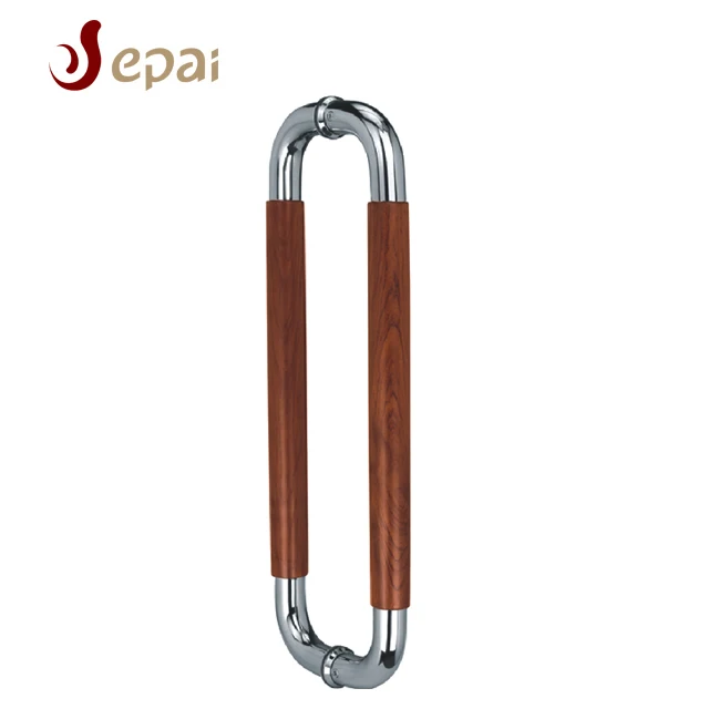 Anti bacterial wood door pull handle SUS handle wood handle for Japan market