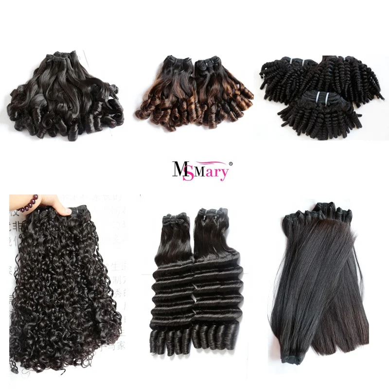 12A Double Drawn Funmi Human Hair With Closure / Frontal Wholesale,  100% Unprocessed Funmi Hair in Human Hair Extension