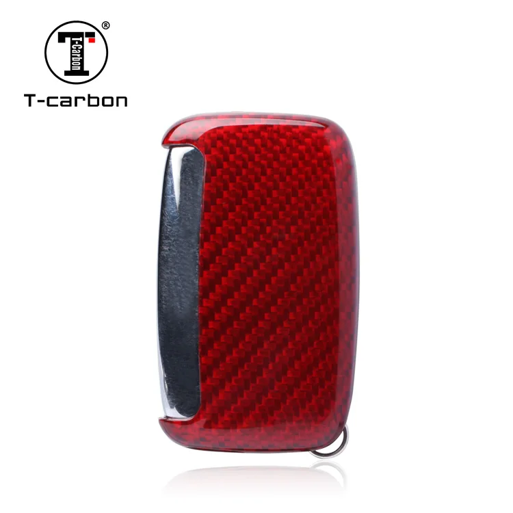 T-carbon  factory directly Auto supplies carbon fiber key cover fit for Land rover Range rover car key case car key Cover