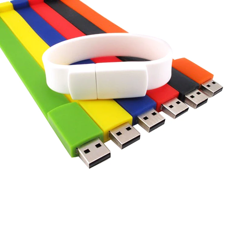 Silicone  usb flash drive bracelet usb cable for iphone