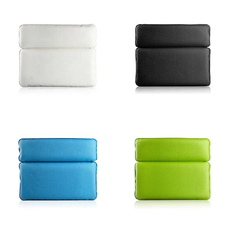 PVC foam sponge bathtub pillow bathroom headrest sucker bath head pillow bath pillow with suction cups