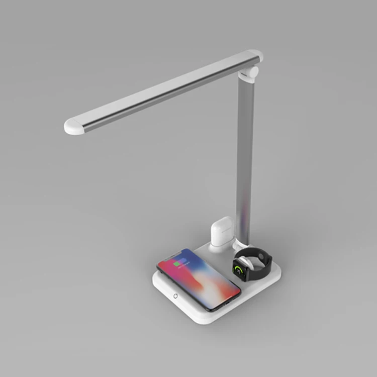 
Flexible Usb Led Light Multifunction Qi Charger Lamp For Desk, Desk Lamp With Wireless Charger 
