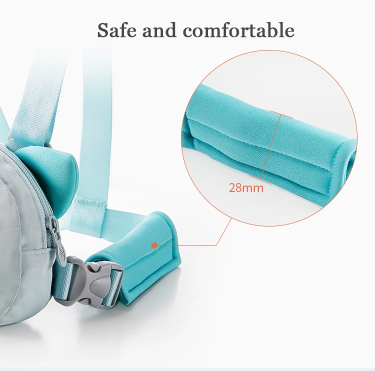 Детский удобный ремень безопасности для ходьбы на запястье, регулируемый плечевой ремень с защитой от потери