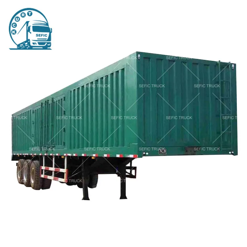Factory Direct Container Semi Trailer 40ft Dry Van Semi Trailer For Sale