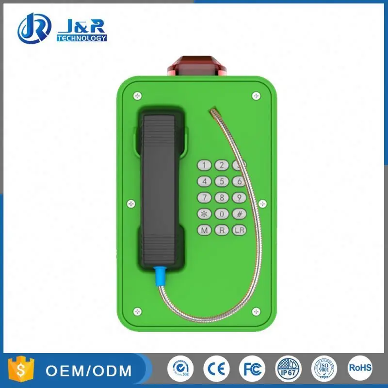 Сверхмощные промышленные телефоны с мигающей лампой IP67 влагостойкие туннели SIP телефон