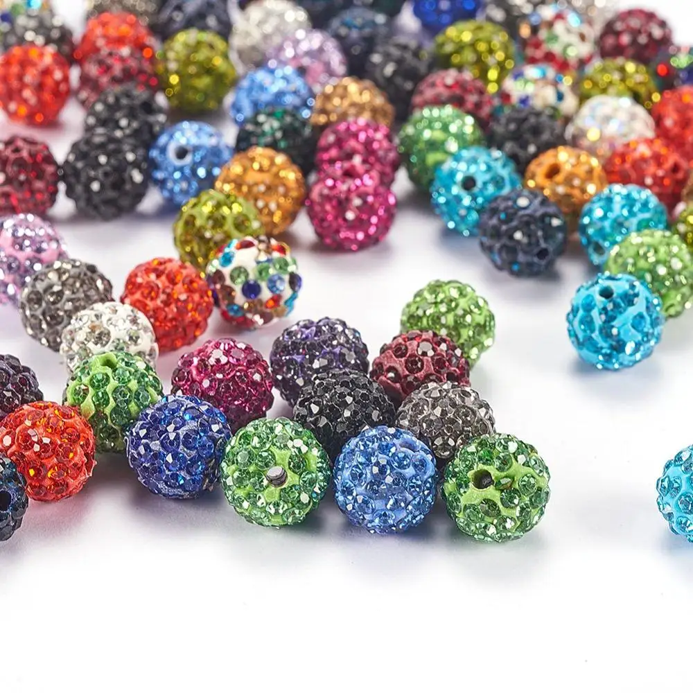 Valentine Rhinestone Chunky Bubblegum Beads Resin Gumball Loose Beads Lot