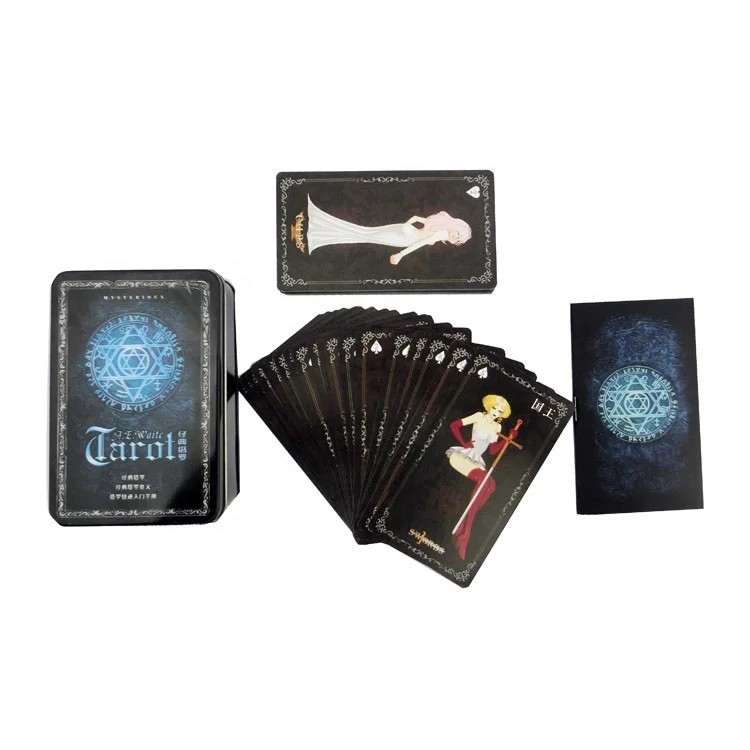wholesale Customized High Quality   Game Playing Card  tarot cards poker tin box for playing cards manufacturers