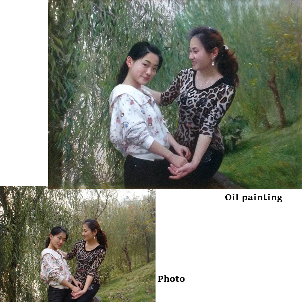 High quality custom picture handmade canvas oil portrait painting