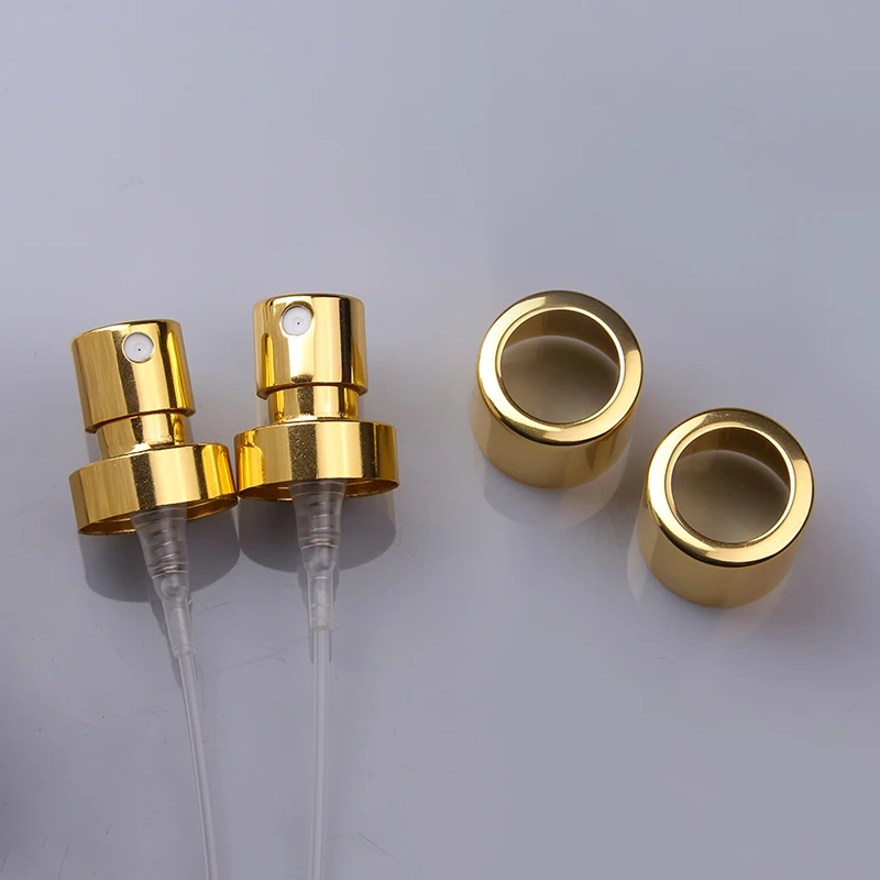 wholesale aluminium silvery 15mm 18mm 20mm crimp fine mist sprayer perfume spray pump for bottle