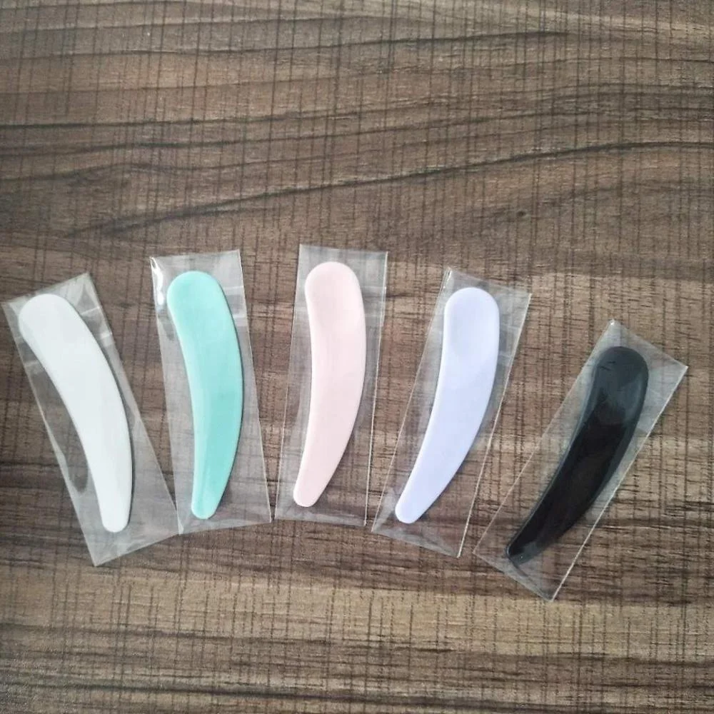 
wholesale cosmetic plastic spatula with individual package single packaging spatula 