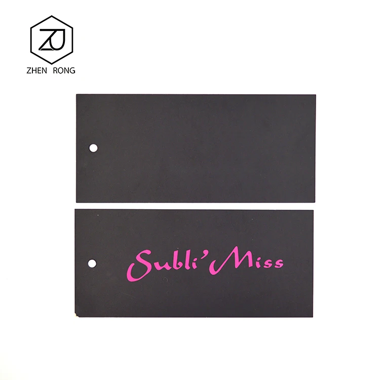 
2019 new fashion high quality embossed swing tag for clothing 