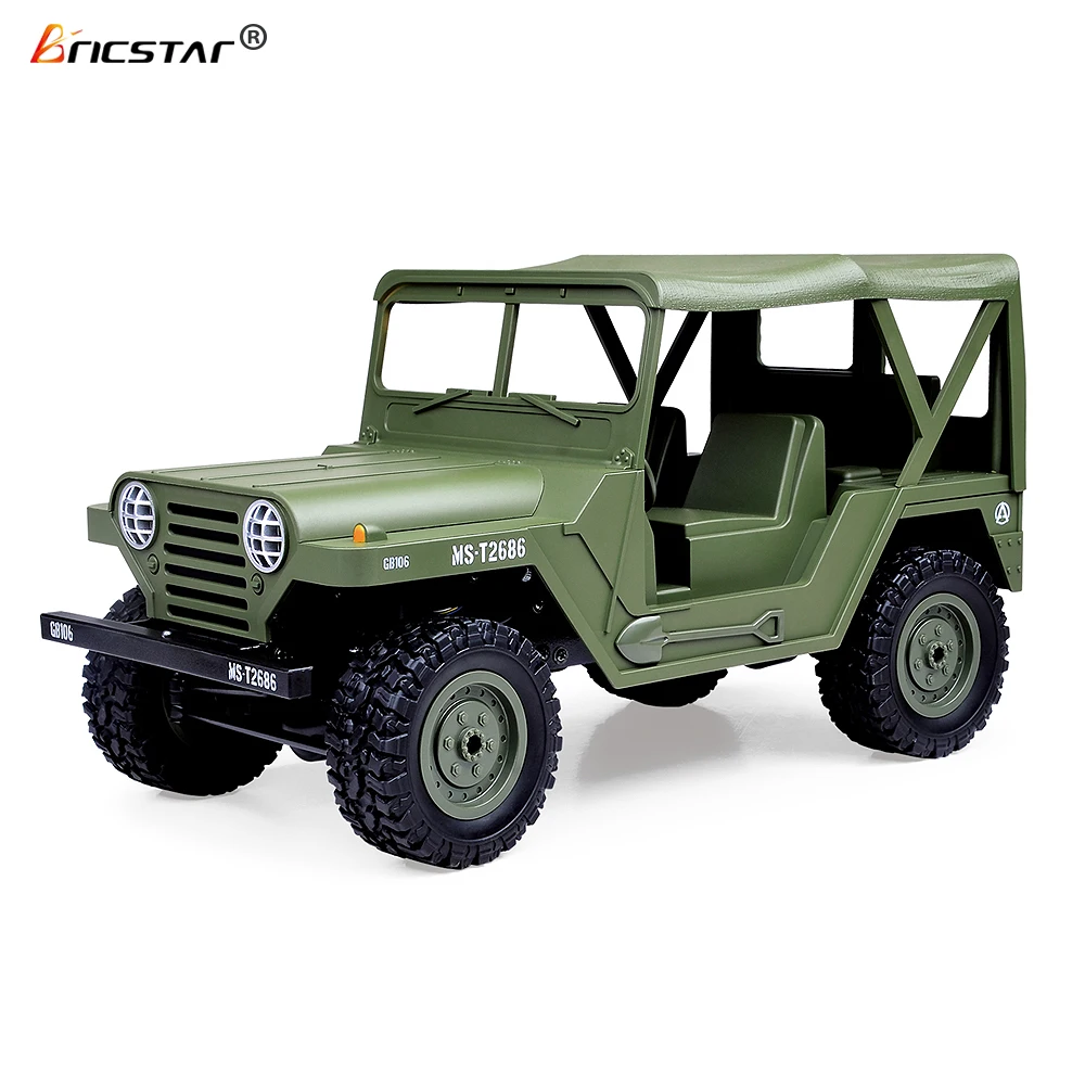 Брикстар высокое качество 1 14 rc игрушка военный грузовик профессиональный RC джип с отличным бег и восхождение функции