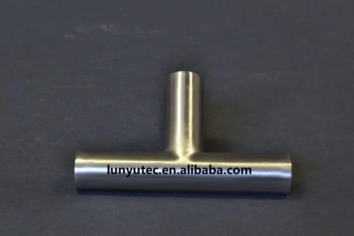 Stainless Steel Sanitary Butt Weld Tee Fittings For Food Industry 3A DIN SMS ISO