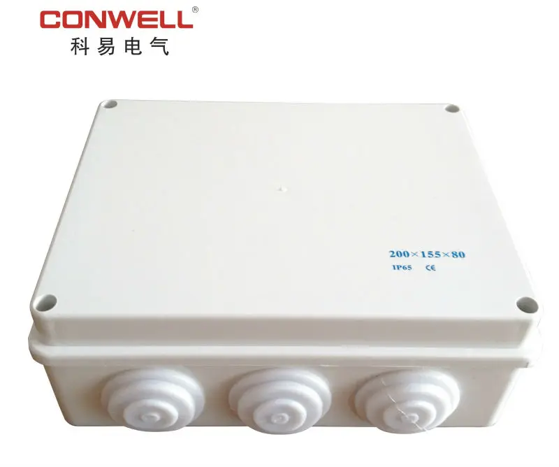 IP65 защиты пластиковые водонепроницаемые электрические распределительные коробки