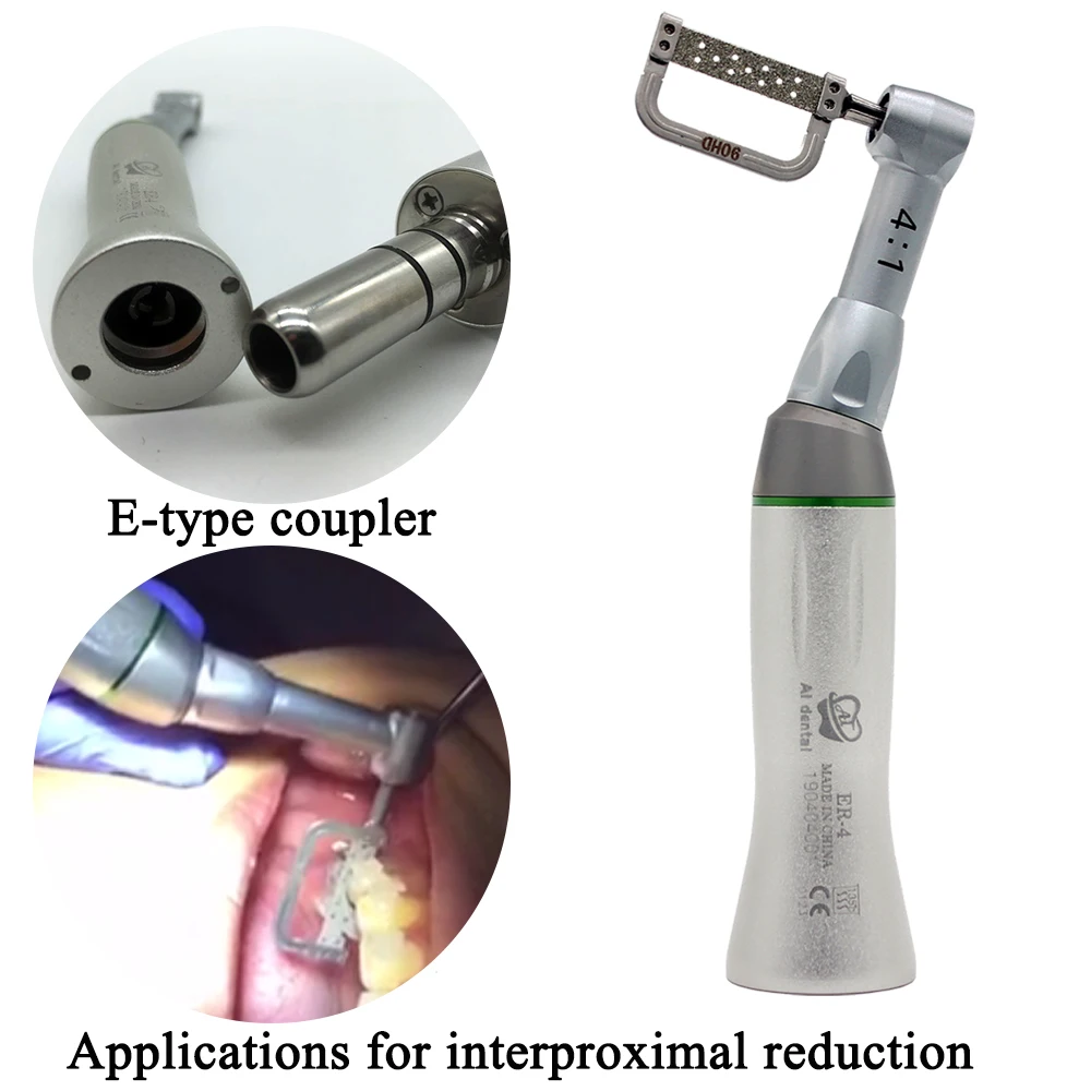 Система IPR рукоятки для сабельной межпроксимальной зачистки, снижение против угла 4:1, набор стоматологических наконечников для ортодонтических эффектов